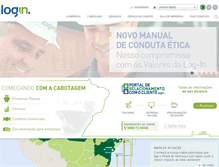 Tablet Screenshot of loginlogistica.com.br